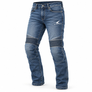 Pantalones Vaqueros Personalizados para Hombre, de Alta Calidad, Tejidos en Denim, Casuales, Impermeables, Ecológicos, Rectos, Sólidos, Transpirables, Lavado Medio - Product Image 5