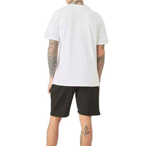 Ensemble T-shirt et short décontracté en coton 100 % pour homme avec logo personnalisé, maille respirante, écologique, deux pièces, coupe ample, idéal pour l'été - Product Image 6
