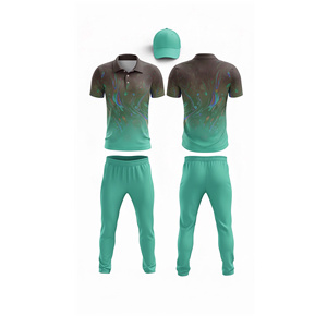 Personalized <b>Cricket</b> Uniform Sublimation Printed Team <b>Kit</b>| Men Women Youth <b>Cricket</b> Wears Polo Shirt and Trouser <b>Full</b> Team Outfit - Product Image 2