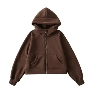 Sweat-shirts amples en molleton imprimé streetwear pour femmes, collection automne-hiver 2024, vestes courtes personnalisables avec logo, style Y2K, 100 % imprimé sur le devant - Product Image 2