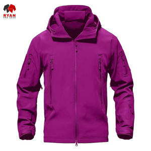 Veste Softshell de qualité supérieure Ryan Pro Gear pour hommes, imperméable, coupe-vent, tissu tricoté écologique, couleur unie - Product Image 5