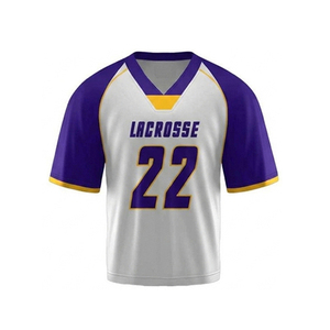 Uniformes de Lacrosse Personalizados con Nombre y Número del Equipo, Manga Corta, Ligeros, Transpirables, de Poliéster, Precio al por Mayor - Product Image 4