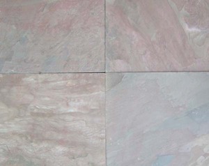 Pierre d'ardoise rose citronnée, bord scié, surface naturelle pour revêtements de sol intérieurs et extérieurs, bardage mural et projets d'aménagement paysager - Product Image 1
