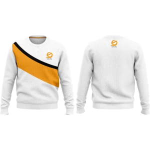 เสื้อสเวตเชิ้ตผ้าฝ้ายแท้ 100% สีขาว แบบถัก คอกลม สวมหัว สไตล์ลำลอง สำหรับฤดูหนาว เหมาะสำหรับเล่นกีฬา - Product Image 4