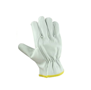 Gants de sécurité en latex 10 mil, respirants, lisses, antidérapants, avec poignets froncés, durables, usage général, bordure jaune - Product Image 5