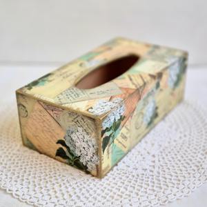 Caja de pañuelos de madera personalizada con impresión, caja de pañuelos de madera impresa para identidad corporativa, caja de accesorios al por mayor - Product Image 6