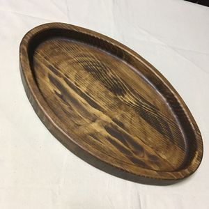 Juego de bandejas geométricas de madera de nogal, bandejas de servir modernas, platos para aperitivos, organizador decorativo de mesa, expositor de charcutería - Product Image 1