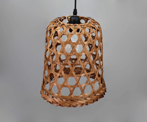 Woven Bamboo Basket Pendant Light Bohemian Style <b>Ceiling</b> Lamp Natural Rattan Hanging Light Boho Home <b>Decor</b> Supplier Manufacturer - Product Image 2