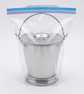 Seau en acier inoxydable A-1 VERITAS de 6 L avec couvercle, récipient de rangement utilitaire réutilisable pour les établissements médicaux - Product Image 5