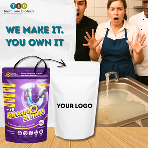 Organic Drain <b>Cleaner</b> Powder for <b>Bathroom</b> Odor Removal Eco-Friendly Solution - Product Image 2