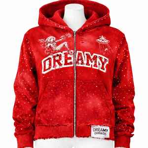 Fabricante de ropa urbana, sudadera con capucha holgada para hombre, con logotipo personalizado, tejido grueso de 500g, hombros caídos, cuello de piel sintética, cierre de cremallera. - Product Image 5