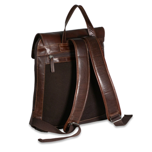 Top Quality Wholesale <b>Brown</b> Leather Women Crossbody Chest Bag Vintage Flap <b>Backpack</b> Style Shoulder Bag Reasonable Price - Product Image 2