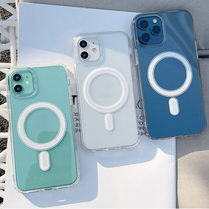 Vente en gros de coques de téléphone portable transparentes antichoc en TPU pour 11 11 Pro Max avec protection d'écran et support d'anneau en plastique - Product Image 4