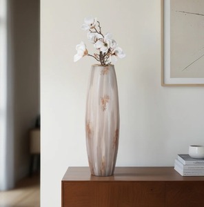 Minimalist Handmade Metal Tabletop Vase With Textured Finish For Housewarming Decor - Product Image 1