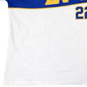 Sigma Gamma Rho White Jersey <b>Shirt</b> SGRho 22 Blue <b>Gold</b> Premium Greek Apparel Women Unisex Tee - Product Image 3