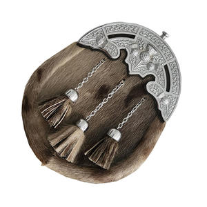 Nouveau design 2025 – Sporran professionnel personnalisable en fourrure de lapin, accessoire d'instrument de musique de haute qualité, cousu main, couleur unie - Product Image 3