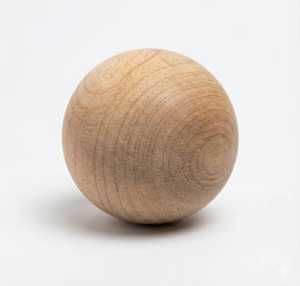 <b>Wooden</b> <b>Round</b> Ball 2-Piece Rustic Design Plant Pattern Home Decor - Product Image 4