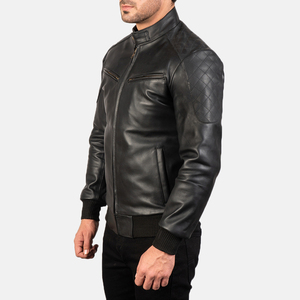 Veste en cuir véritable pour homme, style nouveau, col montant, respirante, chaude pour l'hiver, vente en gros, sur mesure - Product Image 4