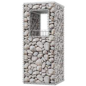 2 paniers/grosses jardinières en gabion d'acier 50x50x120 cm – Pots et jardinières à fleurs - Product Image 4