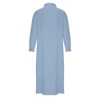 Qamis arabe de luxe décontracté pour homme, manches longues, 100 % coton, léger, respirant, longueur mi-mollet, vêtement musulman