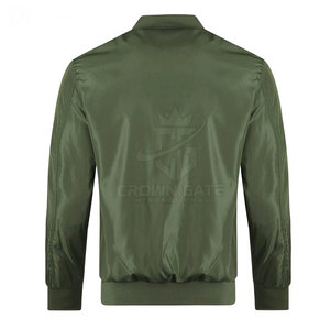Diseña tu propia chaqueta bomber con logotipo, servicio OEM personalizado, tela ligera, chaqueta de invierno para hombre en venta - Product Image 2