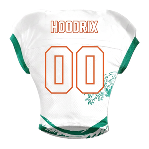 Custom Sublimated American Football Jersey Double Shoulders Mesh Breathable Youth Adult Team Uniform Bulk Supplier For Kid ,Men - Product Image 2