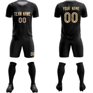 Custom Kids Youth Soccer Jersey Shorts Personalized Training Uniforms with Team <b>Name</b> Number Logo-OEM Service Available for Men - Product Image 1