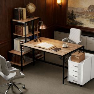 Scrivania marrone per computer/scrittura/ufficio/studio per uso domestico o in ufficio - Product Image 1