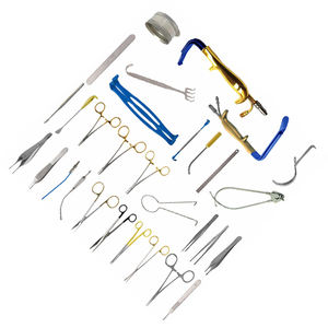 Juego completo de herramientas quirúrgicas reconstructivas de acero inoxidable alemán, retractor iluminado con fibra óptica y kit de portaagujas con mango dorado - Product Image 5