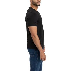 เสื้อยืดคอกว้างทรงเข้ารูปผ้าฝ้ายถัก 100% สีพื้นเรียบง่าย สไตล์ลำลองสำหรับผู้ชาย รุ่นใหม่ล่าสุด แห้งเร็ว เป็นมิตรกับสิ่งแวดล้อม - Product Image 3