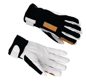 Gants de ski unisexes à doigts entiers en cuir pour l'hiver, avec sangle de poignet réglable et fermeture auto-agrippante - Product Image 4