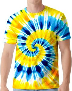 Camisetas Personalizadas con Logotipo, Venta al Por Mayor Directa de Fábrica, 100% Algodón, 180 GSM, Tie Dye, Estilo Hipster, Hip Hop, Hippies, para Hombre, 2026 - Product Image 1