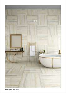 Baldosa de porcelana brillante de 60x60 cm, diseñada para crear una sensación de espacios interiores abiertos y un reflejo refinado en el suelo. - Product Image 3