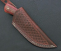 Magnifique couteau de chasse et de camping Sizzco OEM de qualité industrielle, fait main, en acier inoxydable, à lame fixe forgée, avec manche en bois Micarta