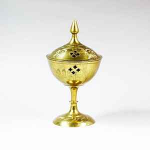 Quemador de Incienso Metálico de Estilo Vintage, Distribución Segura del Calor, Ecológico, Hecho a Mano para Decoración de Interiores de Estilo Indio - Product Image 5