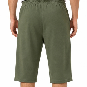 Custom Mens Mauve Cotton Fleece Bermuda <b>Shorts</b> Elastic Waist Drawstring Side Pockets Easy Fit Casual Daily Wholesale <b>Long</b> <b>Shorts</b> - Product Image 5