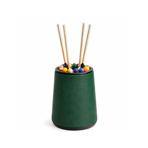 Luxury PU Leather & Wood Wrapped <b>Pool</b> Cue Stand – Portable & Durable Billiards Accessory - Product Image 4