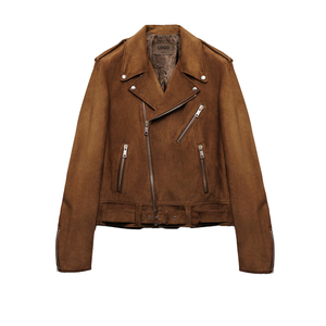 <b>Men's</b> Cowhide Suede Biker <b>Jacket</b> Luxury Motorcycle <b>Leather</b> <b>Jacket</b> Vintage Western <b>Jacket</b> Custom OEM <b>leather</b> good manufacturer - Product Image 6