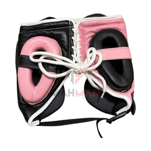 Brand New Custom Made Boxing Set Factory Manufacture Latest Model Pro Punching Leather Boxing Gloves Groin Guard And Head Gear - Product Image 5