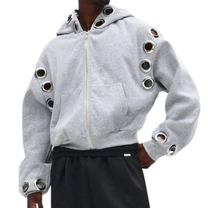 Sudadera con Capucha Unisex de Felpa Francesa 100% Algodón, Transpirable, con Logotipo Personalizado, Bolsillo Frontal Grande, Estilo Urbano Otoñal 2026 - Product Image 2