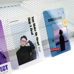 Impression personnalisée de photocartes transparentes en PET de 60x100 mm, grandes photocartes transparentes d'idols K-pop, emballées individuellement, Corée - Product Image 6