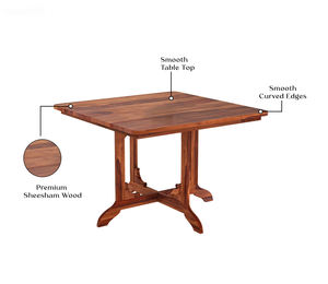 Elegant Solid Sheesham Wood <b>Dining</b> Set Eco-Friendly Wooden Dinning Table Set Finish Lifetime Warranty for Termite Resistance - Product Image 4