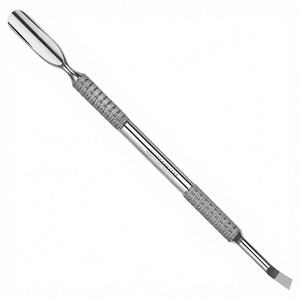 Empujador de cutículas y removedor de callos de acero inoxidable de 2 vías, herramienta de cuidado de la piel muerta de doble cabeza para manicura y pedicura - Product Image 1
