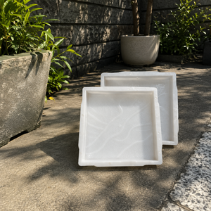 Moule en plastique PP pour pavés en béton à motif nuage de 400 × 400 × 50 mm - Product Image 1
