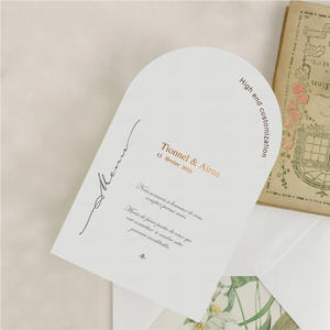 Arche personnalisée Carte d'invitation de <span class=keywords><strong>mariage</strong></span> Carte postale de visite Conception de remerciement Logo de marque personnalisé Autocollant adhésif - Product Image 4