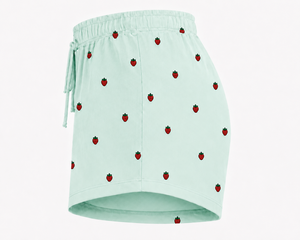 Cross-Border European American Style Women's Strawberry Print Camisole <b>Shorts</b> Pajamas Casual Outerwear Homewear Set - Product Image 6