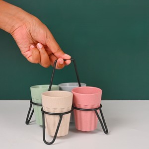 Ensemble de verres à shot avec support métallique, mini-support pour verres à shot, idéal pour les boissons de fête, les apéritifs et le service en cuisine - Product Image 6
