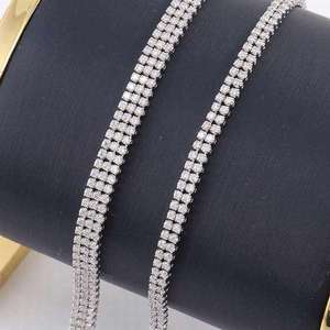 Bracelet tennis de luxe en diamants, argent 925 plaqué rhodium, bijoux pour femmes à porter au quotidien - Product Image 3