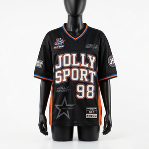 Women Football Jersey 180 GSM Premium <b>Mesh</b> Fabric Black Orange Panel Design Custom Logo Women Football Jersey - Product Image 1