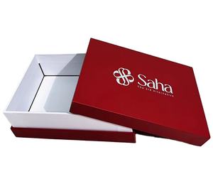 Caja de papel Kraft hecha a mano con ventaja UV personalizada de fábrica al por mayor, embalaje de tapa de cuello autoerectable para relojes, laminación mate - Product Image 1